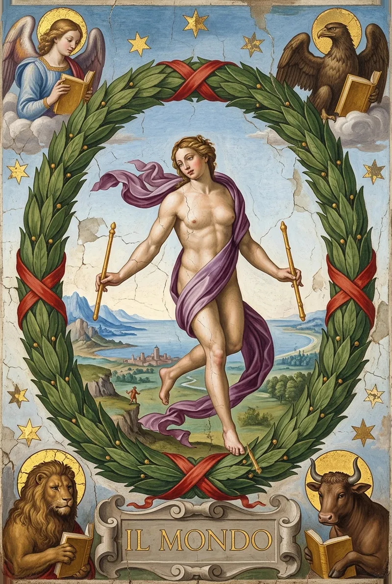 Divina tarot card: world