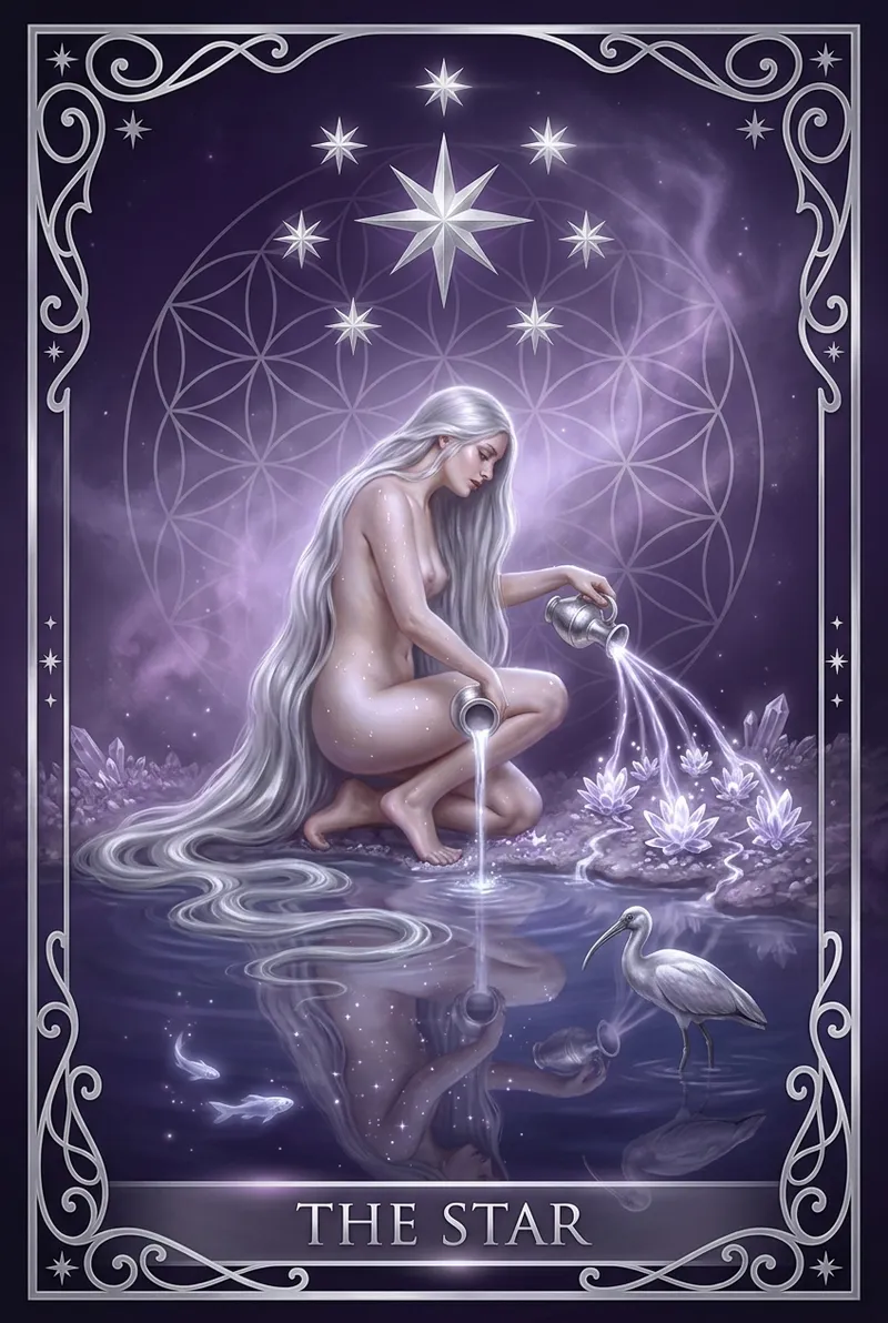 Moonspell tarot card: star